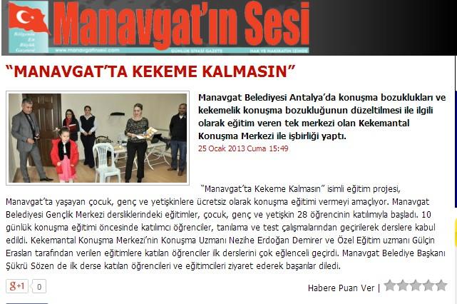 “ MANAVGAT ’ TA KEKEME KALMASIN ”